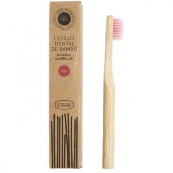Cepillo Dental de Bambú para Niños Irisana Rosa Ecológico 76226 7426772706460