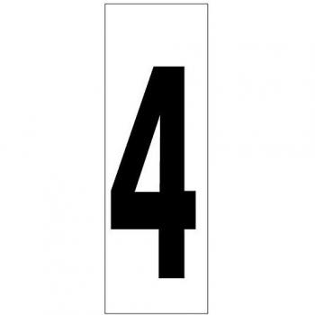 WOLFPACK LINEA PROFESIONAL 15058008 Numero Adhesivo 46x140 mm. Nº 4, Cranberry
