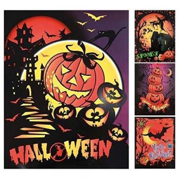 EUROCARNAVALES Adhesivos de Halloween en Modelos Surtidos 40 x 30 cm