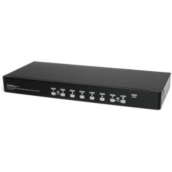 StarTech.com 8 Port 1U Rackmount USB KVM Switch Kit with OSD and Cables (SV831DUSBUK)