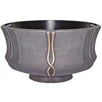 serafinum außergewönliche Bronce Grab - Maceta - Vivante, Wachsgusspatina, 20x35cm