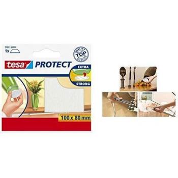 TESA - 57893-00001-01 Deslizadores de Fieltro para Muebles, Forma Redonda, Juego de 12 Piezas