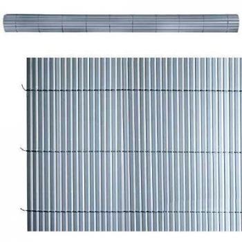 Cañizo ocultación Artificial de PVC Gris de 100x300 cm - LOLAhome