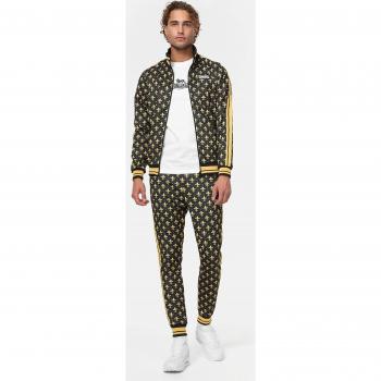 Lonsdale Chándal Boswall Amarillo - Chándal de entrenamiento, color amarillo, fabricado en poliéster, incluye chaqueta con cremallera y pantalones a juego, diseño cómodo y moderno, ideal para actividades deportivas y