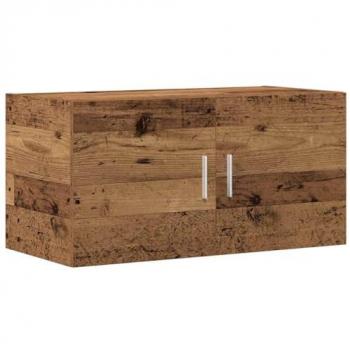 Armario de pared madera ingeniería envejecida 80x39x40 cm