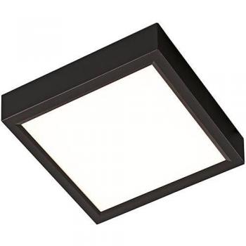 Lámpara de Techo LED Regulable Puccy Negra 3000K 20W Cuadrada 1550 lm