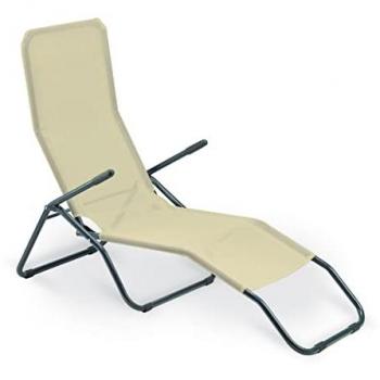 Tumbona Basculante Formentera Beige 57x140x96 cm - Garden Friend