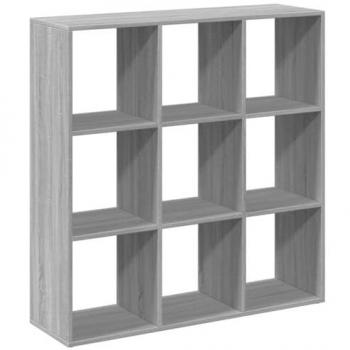 Librería divisor madera ingeniería gris Sonoma 102x29x103,5 cm