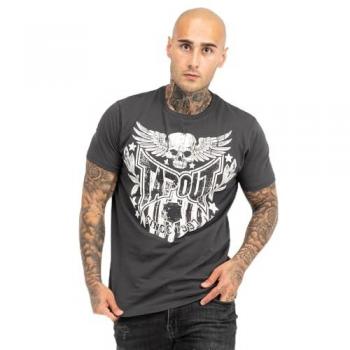 Camiseta Tapout Westlake de Manga Corta para Hombre, Gris, Talla 3XL