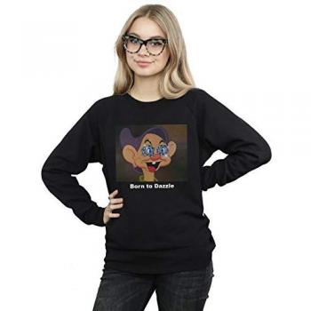 Sudadera Disney para Mujer Dopey Born To Dazzle Negra Talla M
