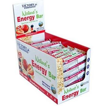 Victory Endurance Natures Energy Bar - 24 Barritas x 60 gr Fresa