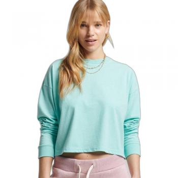 Camiseta de Manga Larga Vintage Crop para Mujer Superdry Fresh Mint Marl