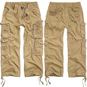 Brandit Pure Vintage Cargo Pants, Beige
