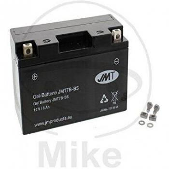 Batería de Gel para Motocicleta YT7B-BS Pre-cargada JMT