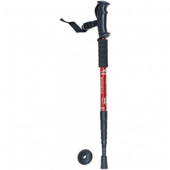 Bastón de Trekking BBD 1.0 Unisex Adulto Ajustable Antichoque Aleación de Aluminio con Empuñadura Ergonómica y Correa de Muñeca