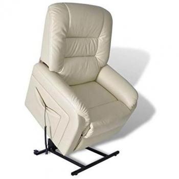 vidaXL Sillón Eléctrico Reclinable con Posición Ajustable para Televisión Beige
