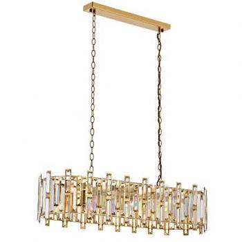 Lámpara de Techo Colgante Vintage WELLHOME de Metal y Vidrio, 105x90x30 cm, Casquillo E14 Max 40W