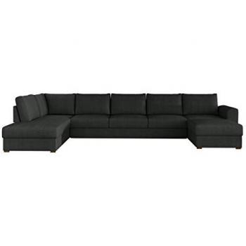 Sofá rinconero Comfivo 191, Twist 23, con función de descanso y caja de ropa de cama, dimensiones 370x186x85cm