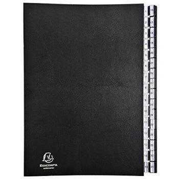 Exacompta 621365E Cartón Negro archivador organizador - Organizador de almacenaje