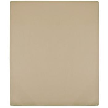 Sábanas bajeras jersey Tortorora 2 piezas 160x200 cm algodón gris taupe