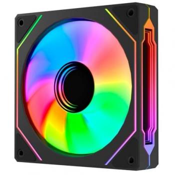 Ventilador PC Abysm ARCLIGHT 3.0 ARGB 120 mm PWM Hidráulico Silencioso Negro y Blanco 52.5 CFM