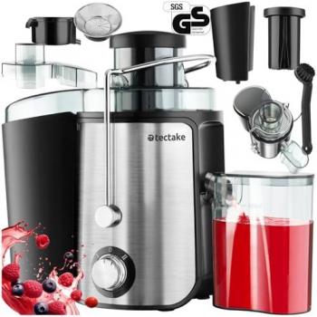 Exprimidor eléctrico Tectake Frufi, 600 W, 500 ml, acero inoxidable, 2 velocidades