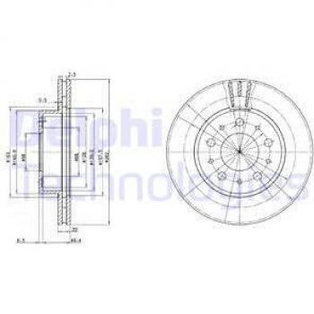 Disco de freno DELPHI BG2425 con características de alta calidad, diseño optimizado para un rendimiento superior en la frenada, fabricado con materiales duraderos y resistentes al desgaste, compatible con una amplia gama de vehículos, fácil instalaci?