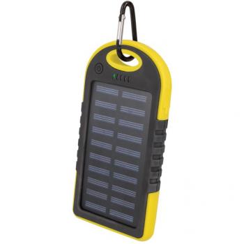 Batería Solar de Reserva Setty 5000mAh (Negro/Amarillo)