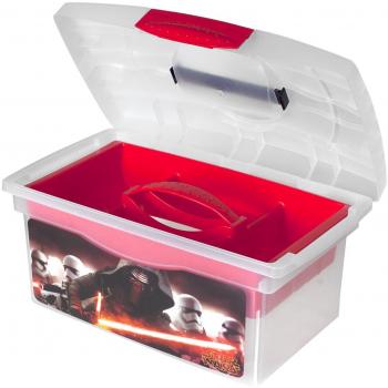 OKT Disney Star Wars Caja de Plástico, 40 x 24 x 21 cm, Negro