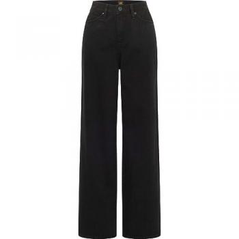 Lee Women's High-Waisted Stella A-Line Flare Jeans in Clean Black