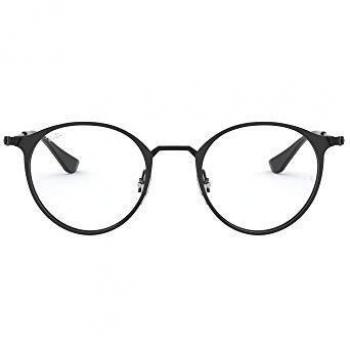 Ray-Ban RX6378F Asian Fit 2904 Men's Eyeglasses Black Size 51 (Frame Only) - Blue Light Block Available