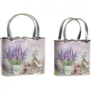 Macetero DKD Home Decor Metal Lila