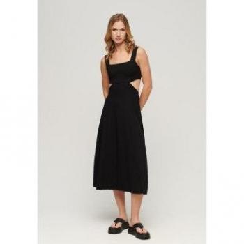 Superdry Vestido Midi Sin Mangas Cutout