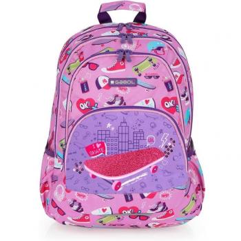 Mochila Gabol Roller en estampado rosa