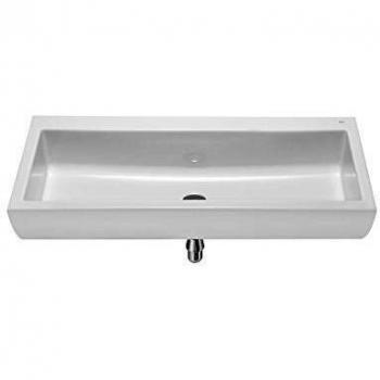 Roca A368PB8000 - Access Lavabo de porcelana mural sin agujero para grifería