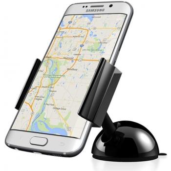 Vena soporte móvil coche, calidad alta [Fácil De Usar] Universal tablero parabrisas coche montaje titular para teléfonos inteligentes Samsung Galaxy S7/S7 Edge, HTC Desire 530/630/825, LG G5 y GPS