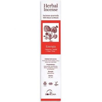 BioAroma Incienso Ayurvédico 100% Natural Energía - 12 Varillas