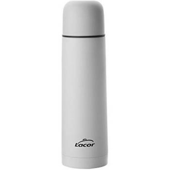 Lacor Termo Soft Touch Blanco Inoxidable 18/10, 0.5 Litros