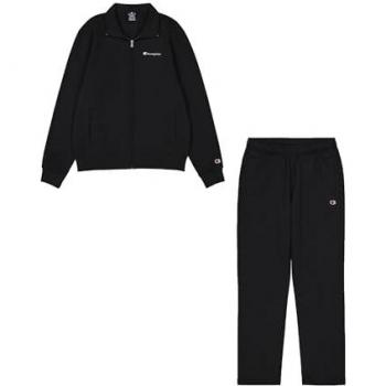 Champion - Chándal Deportivo para Hombre, Negro (KK001), Soft Compact Powerblend Fleece, Legacy Script Shop, Talla S