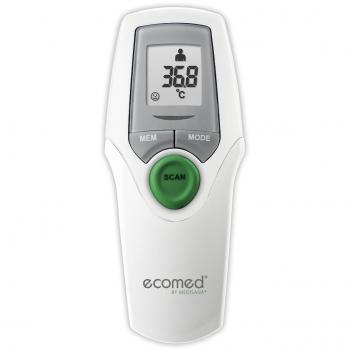 Ecomed TM-65E termómetro clínico digital infrarrojo para bebés, niños y adultos, termómetro de frente, temperatura ambiente, temperatura del líquido