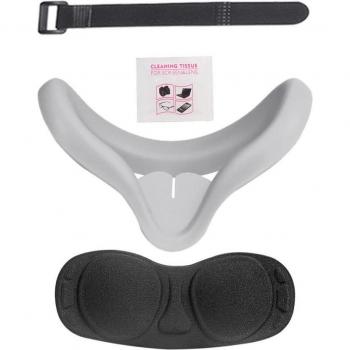 Kit de Correas de Silicona Todo en Uno para Oculus Quest 2 - Cubierta Duradera, Banda Confortable y Fijación Antideslizante para Nudillos