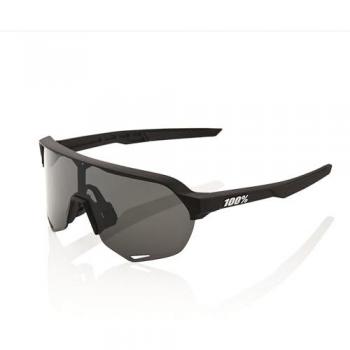 Gafas de Sol 100% S2 Soft Tact Negro con Lente Ahumada