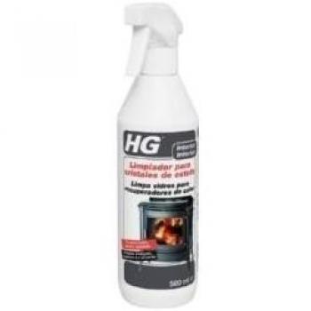 HG Aerosol Limpiador para Cristales de Estufa para Hornos y Chimeneas, Elimina Hollín, Grasa y Alquitrán – 500 ml