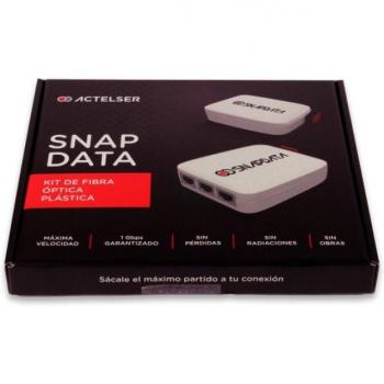 ACTELSER Kit Básico de Fibra Óptica Plástica Snap Data 50m