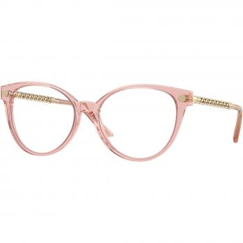 Versace VE3353 5323 Women's Eyeglasses Pink Size 52 - Blue Light Block Available