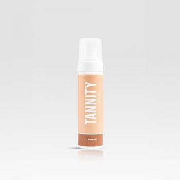 Mousse autobronceador Tannity Ultra Dark 200 ml | Bronceado natural | Sin tonos anaranjados | Con aceite de argán, de coco y jojoba | Vitaminas C y D | Hidrata | Cru