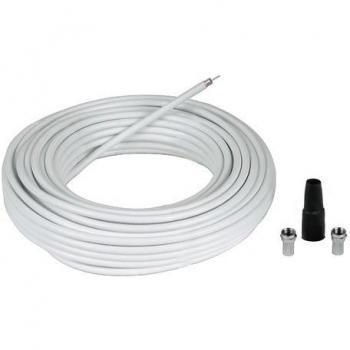 Kit de Conexión SAT Hama 20m, 85 dB, con Adaptadores y Protección