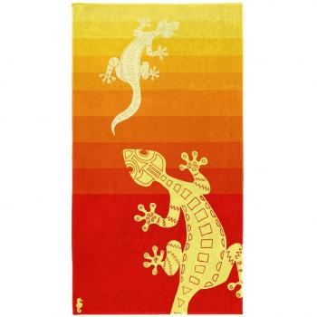 Fashion XXL playa toalla toalla de sauna strandlaken Gekko – Red 100 x 180 cm de SEAH orse