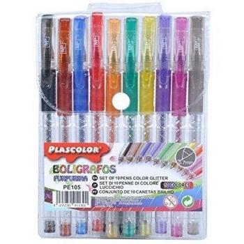 Plascolor PE105 - Pack de 10 Pack de 10 boligrafos