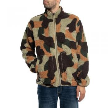 Dickies Mount Hope Camo Fleece Jacket - Military Green - Men's Size S